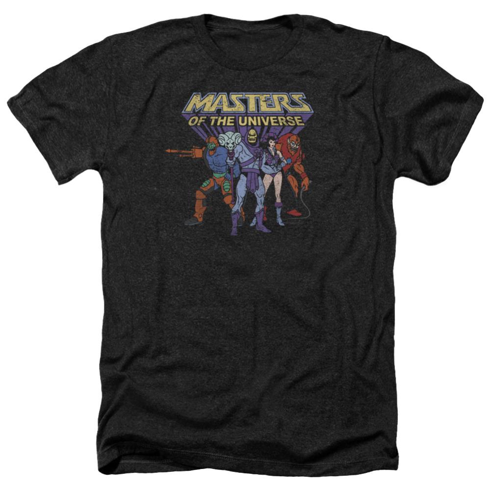 Masters Of The Universe Team Of Villains Men's 30/1 Heather 60 40 Poly Short-Sleeve T-Shirt