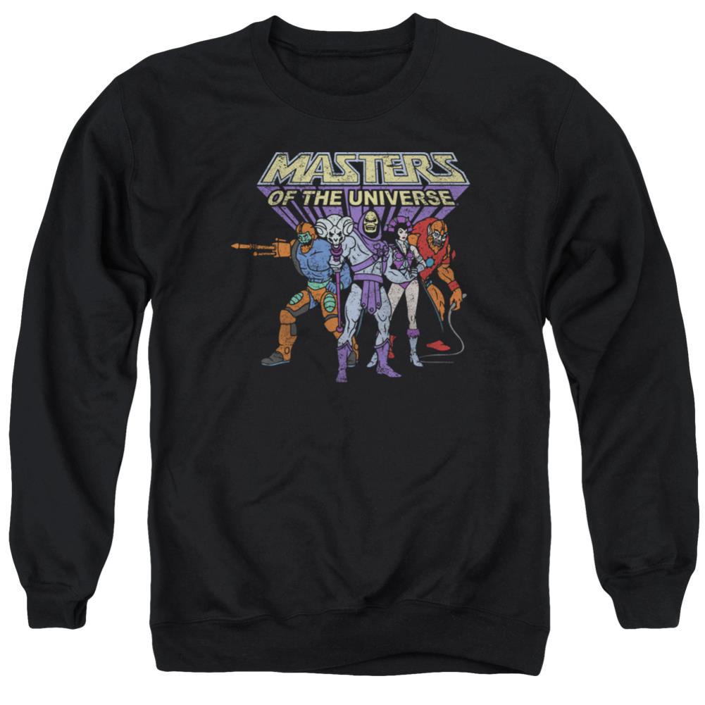 Masters Of The Universe Team Of Villains Men's Crewneck 50 50 Poly Long-Sleeve T-Shirt