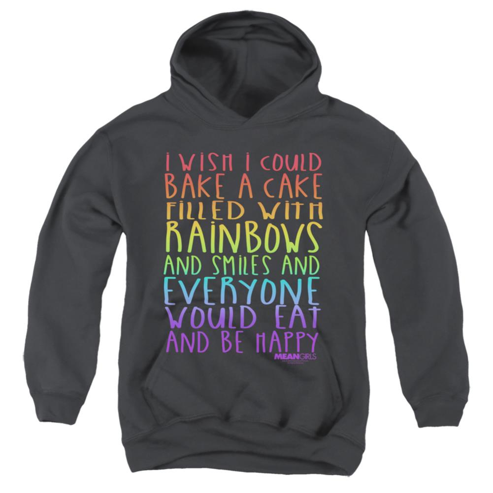 Mean Girls Rainbows And Cake Youth Cotton Poly Pull-Over Hoodie