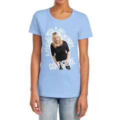 Medium Go Figure Women's 18/1 Cotton Short-Sleeve T-Shirt