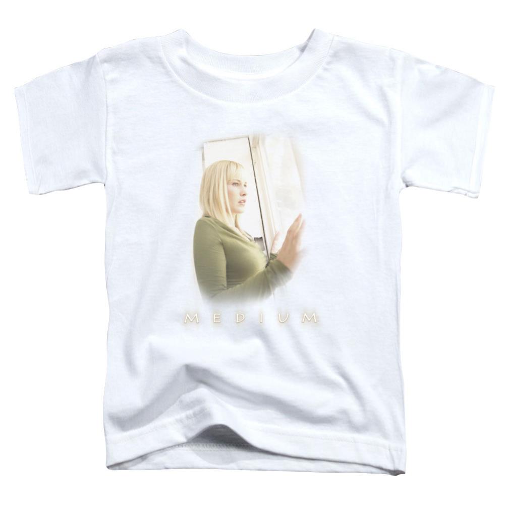 Medium White Light Toddler 18/1 Cotton Short-Sleeve T-Shirt