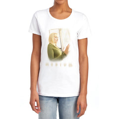 Medium White Light Women's 18/1 Cotton Short-Sleeve T-Shirt