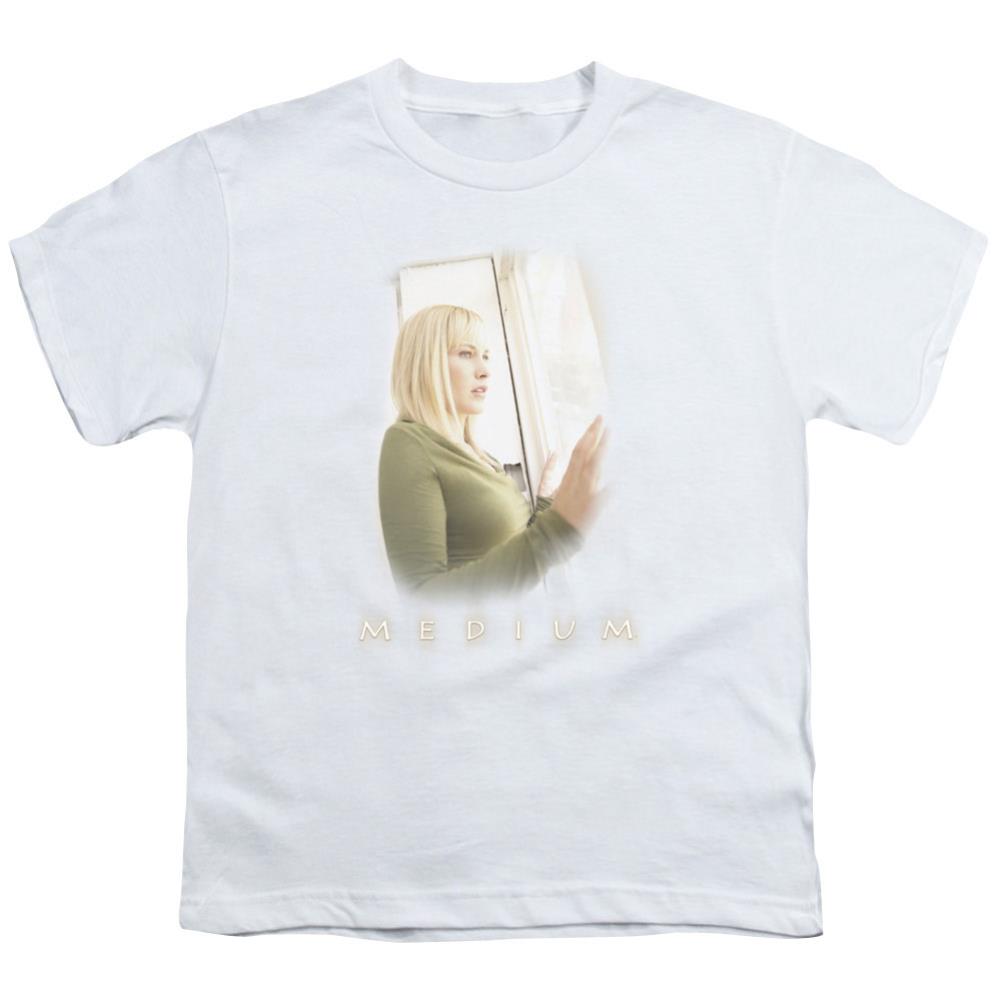 Medium White Light Youth 18/1 100% Cotton Short-Sleeve T-Shirt