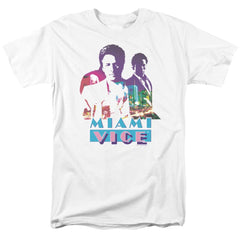 Miami Vice Crockett And Tubbs Men's 18/1 Cotton Short-Sleeve T-Shirt