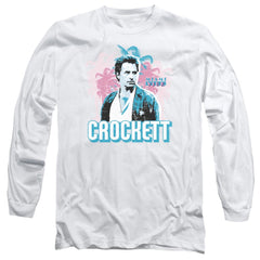 Miami Vice Crockett Men's 18/1 Cotton Long-Sleeve T-Shirt