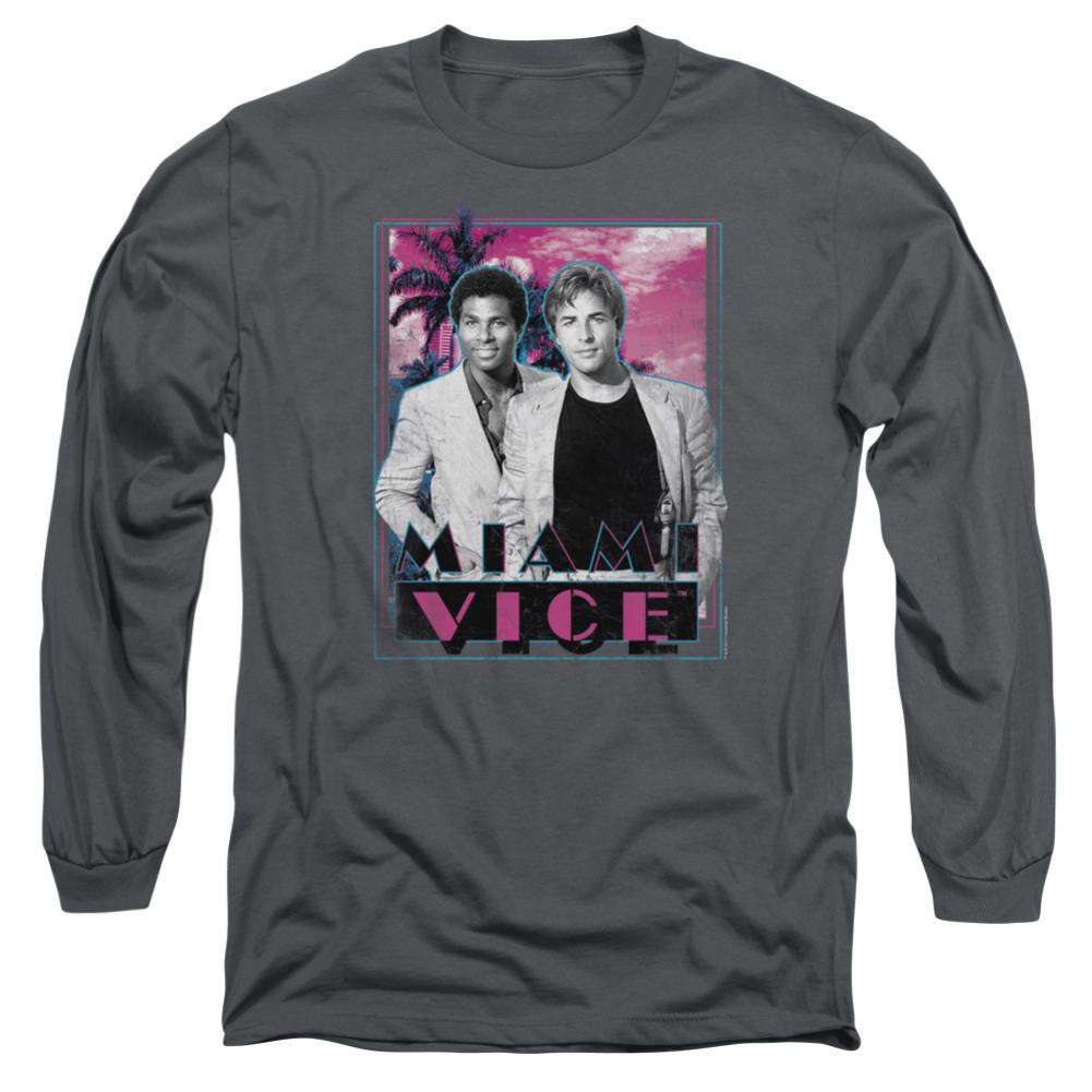 Miami Vice Gotchya Men's 18/1 Cotton Long-Sleeve T-Shirt