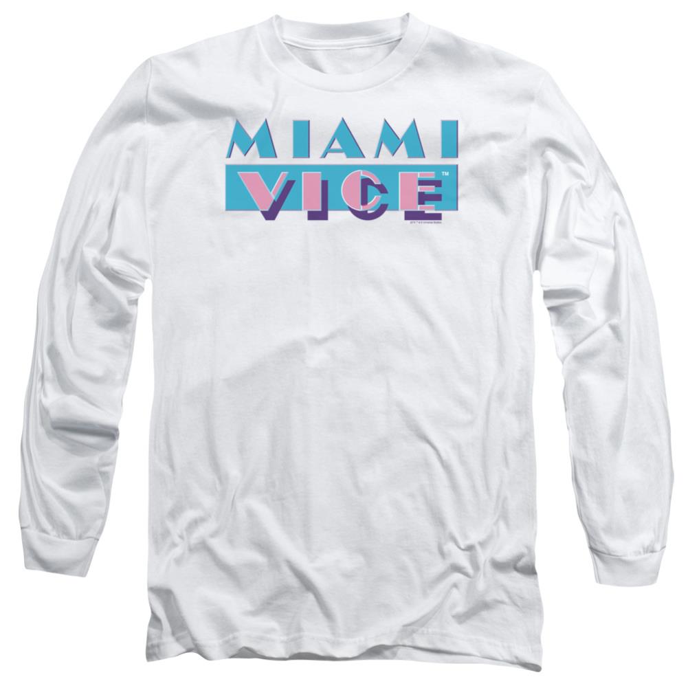 Miami Vice Logo Men's 18/1 Cotton Long-Sleeve T-Shirt