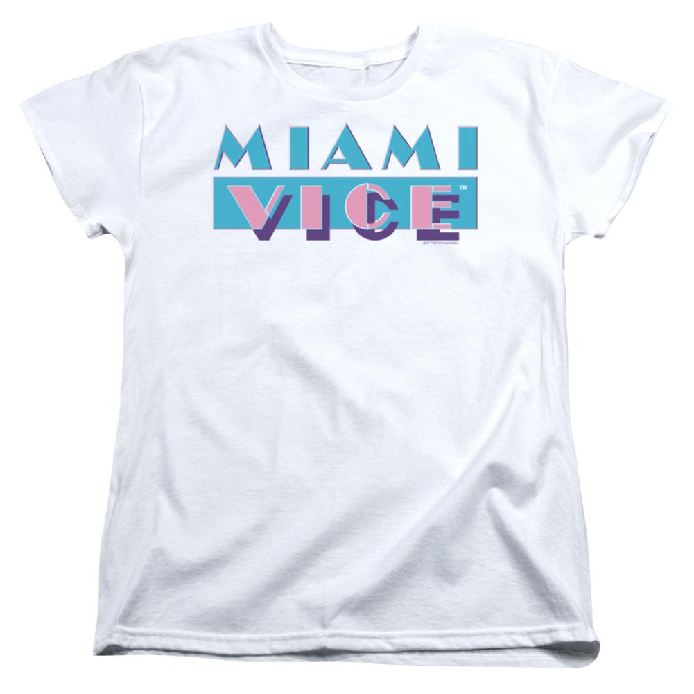 Miami Vice Logo Women's 18/1 Cotton Short-Sleeve T-Shirt