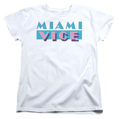 Miami Vice Logo Women's 18/1 Cotton Short-Sleeve T-Shirt
