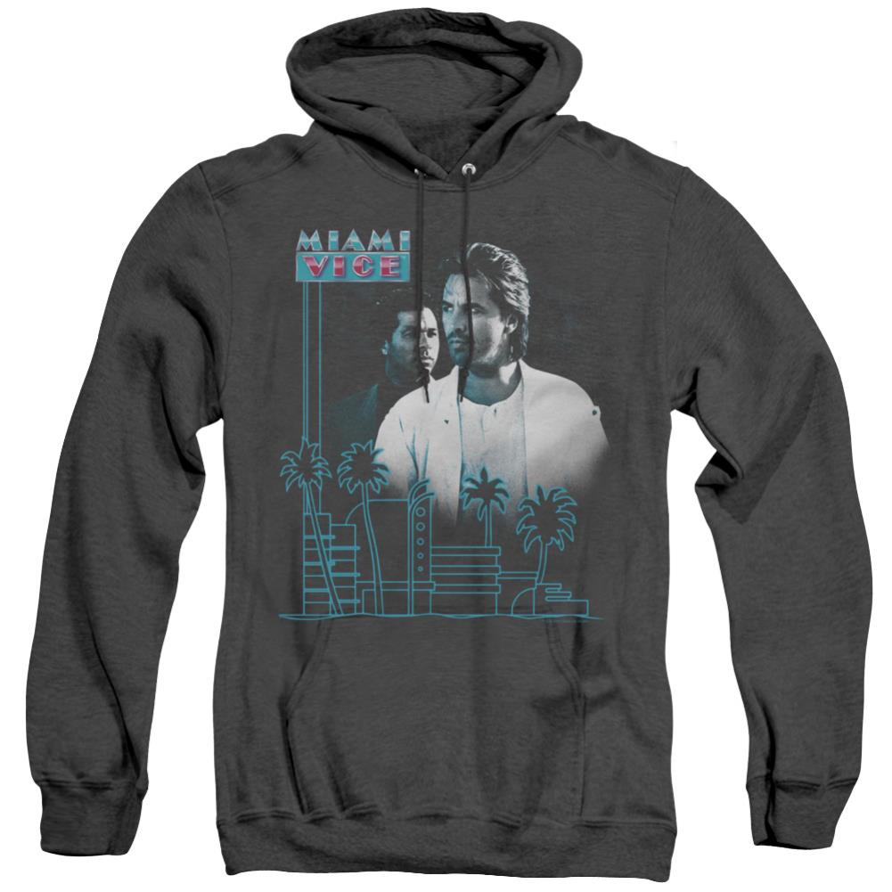 Miami Vice Looking Out Men's Pull-Over Hoodie