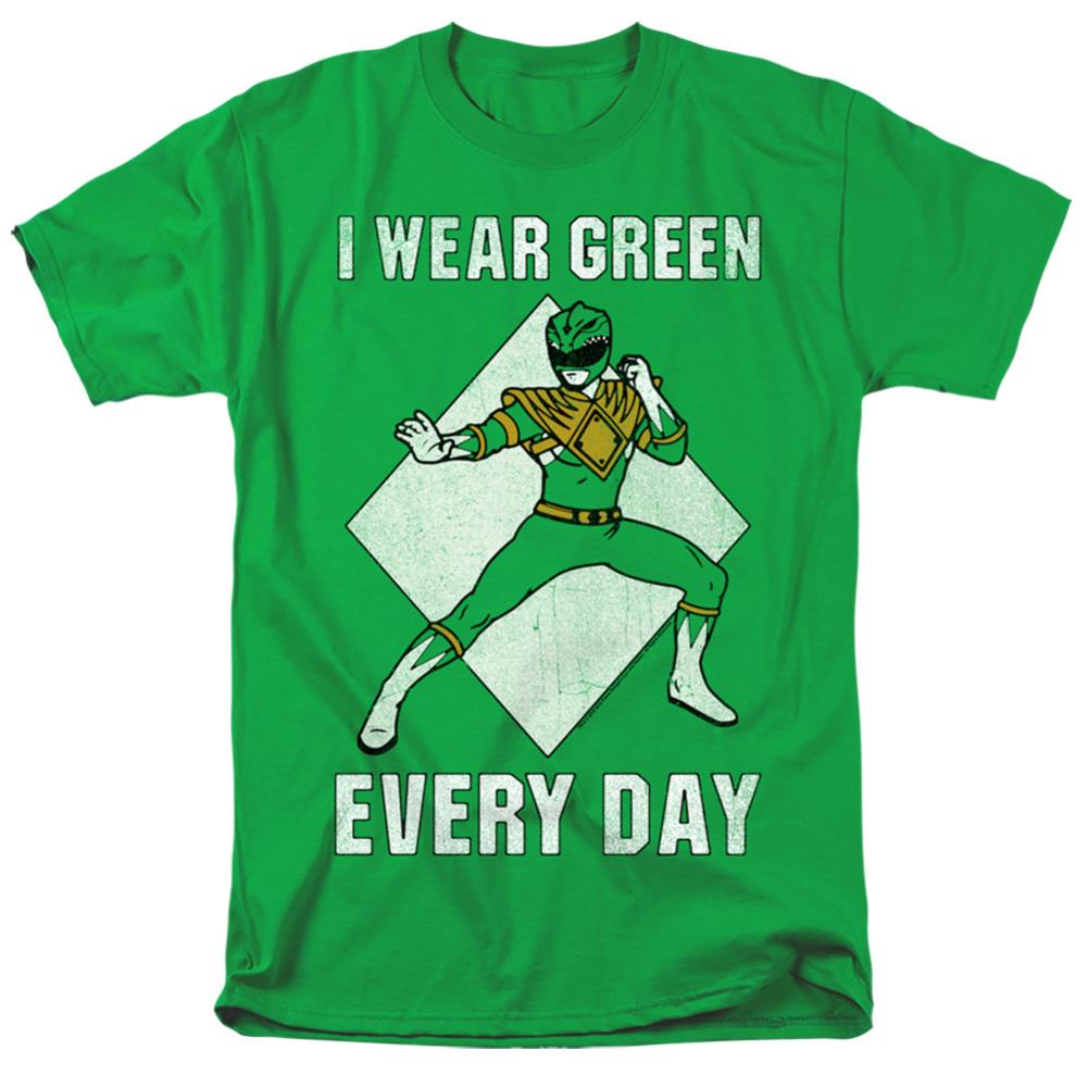 Mighty Morphin Power Rangers Always Green Men's 18/1 Cotton Short-Sleeve T-Shirt
