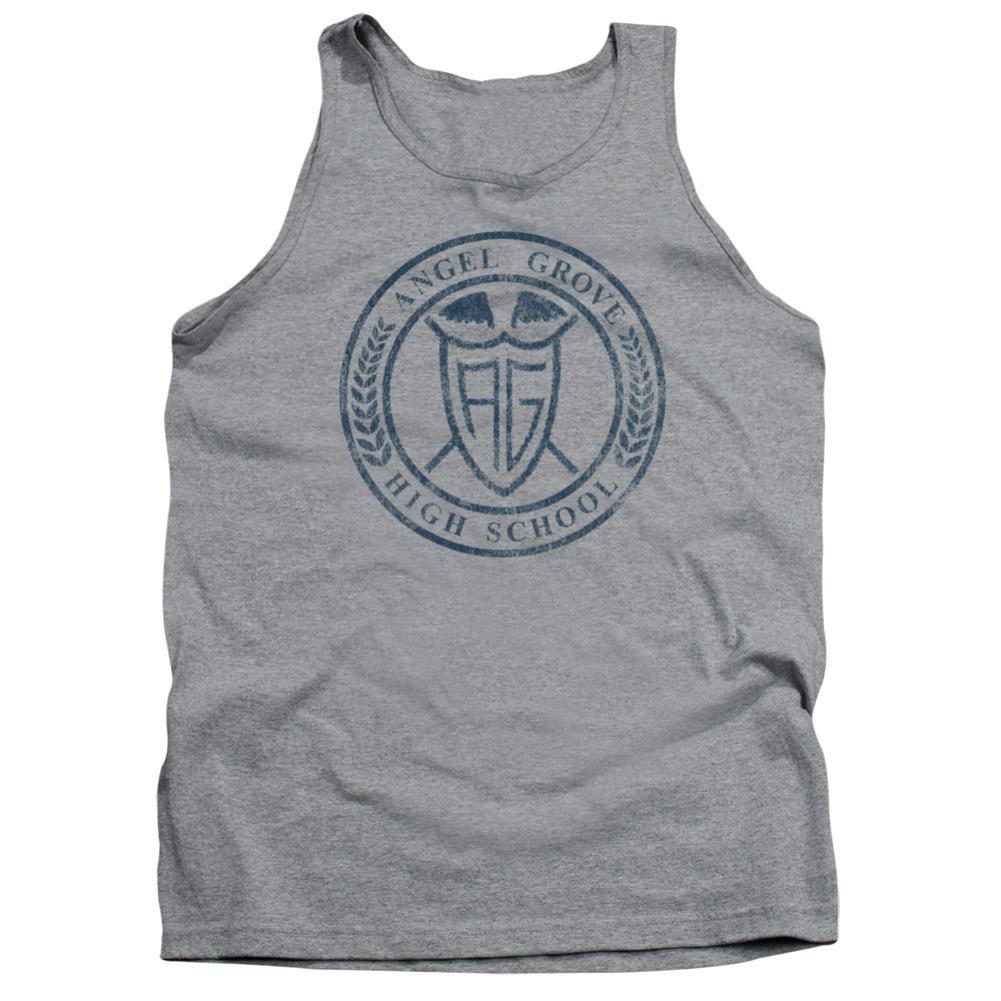 Mighty Morphin Power Rangers Angel Grove Hs Men's 18/1 Cotton Tank Top