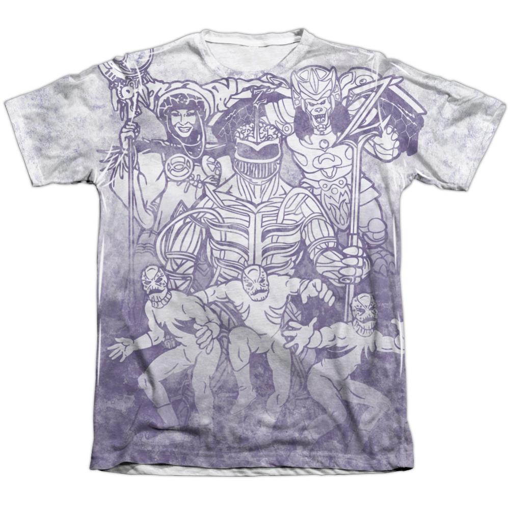 Mighty Morphin Power Rangers Baddies Sub Men's Regular Fit Poly Cotton Short-Sleeve T-Shirt