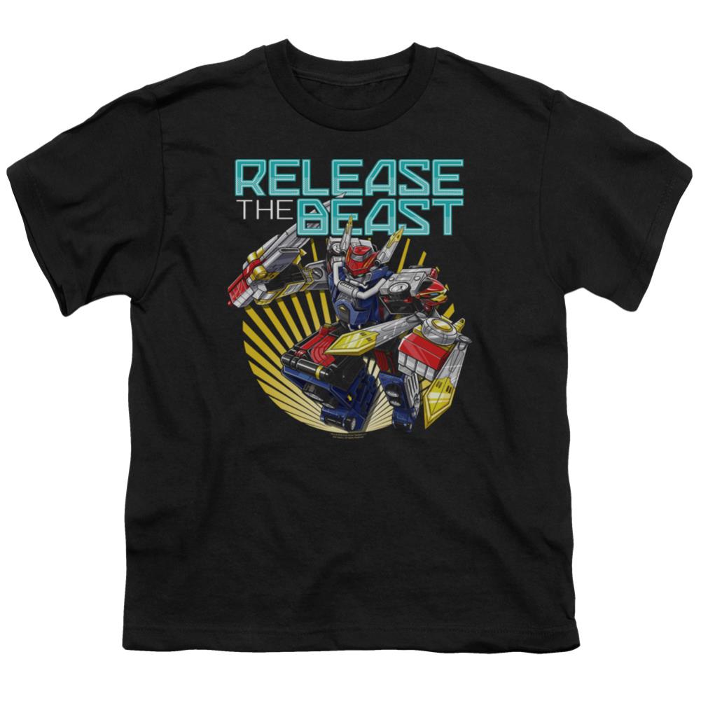 Mighty Morphin Power Rangers Beast Release Youth 18/1 100% Cotton Short-Sleeve T-Shirt