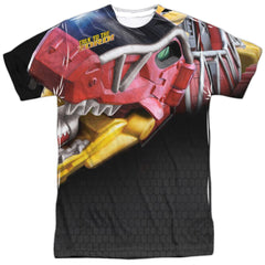 Mighty Morphin Power Rangers Big Zord Men's Regular Fit Polyester Short-Sleeve T-Shirt