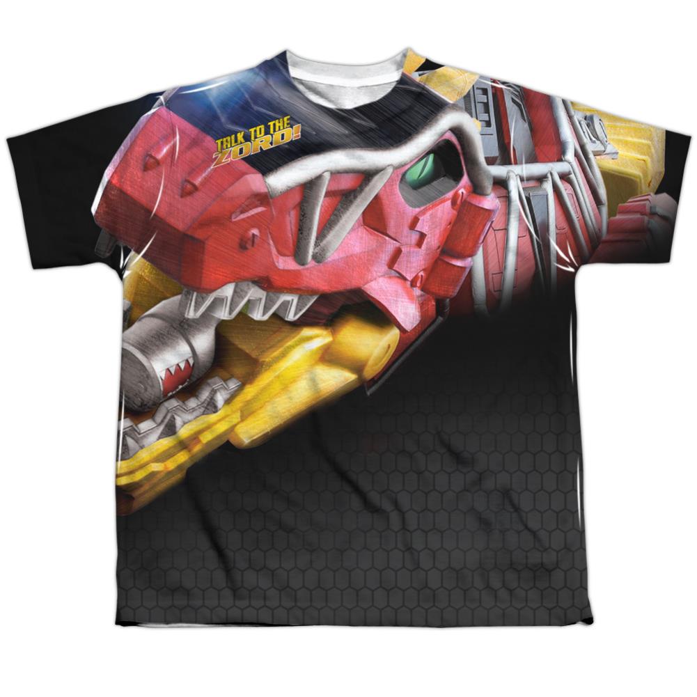 Mighty Morphin Power Rangers Big Zord Youth Regular Fit Poly Short-Sleeve T-Shirt