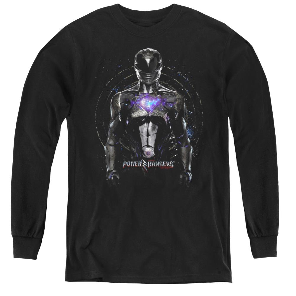 Mighty Morphin Power Rangers Black Ranger Youth Long-Sleeve T-Shirt