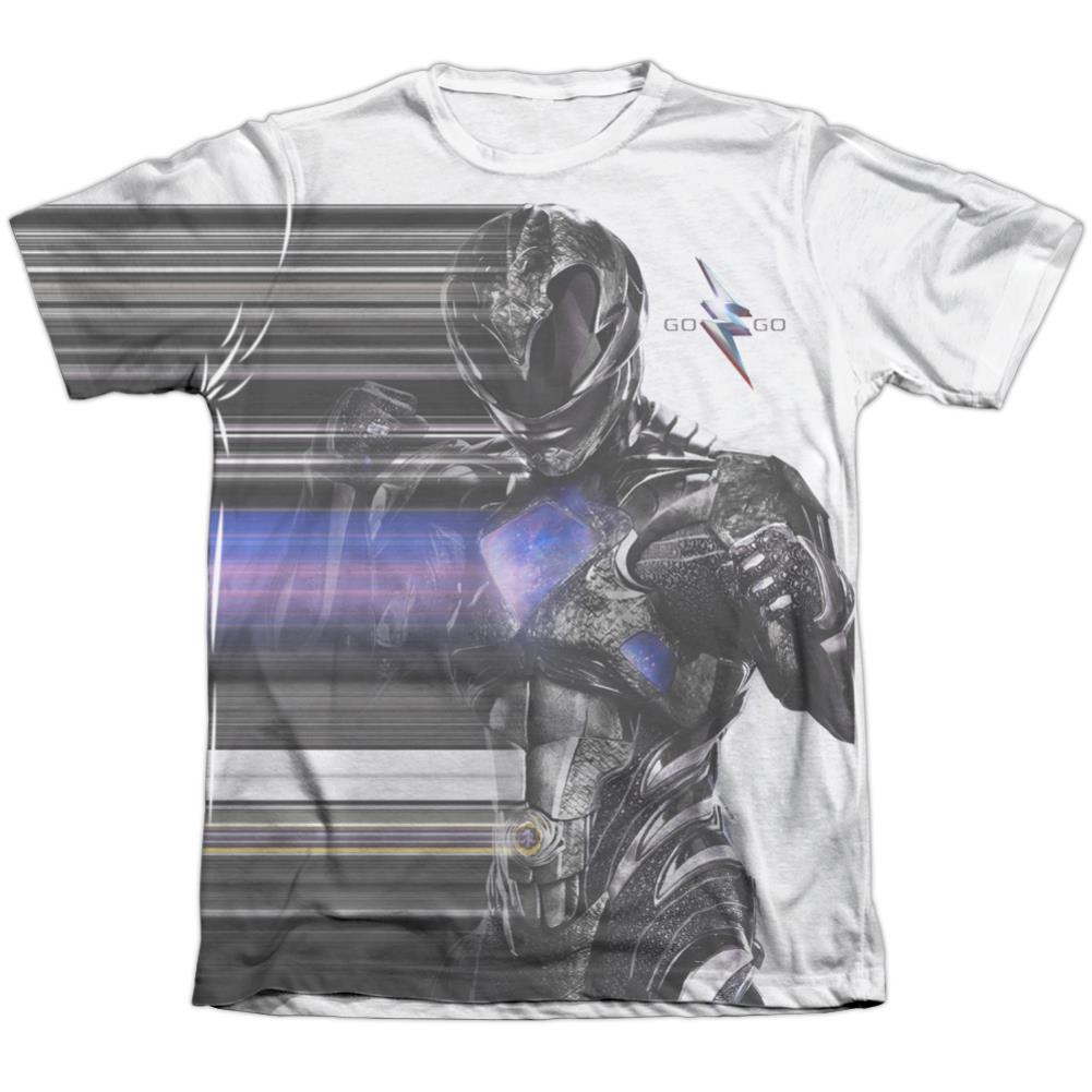 Mighty Morphin Power Rangers Black Streak Men's Regular Fit Poly Cotton Short-Sleeve T-Shirt