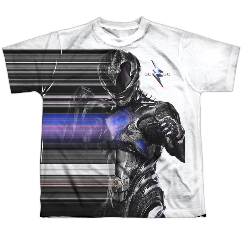 Mighty Morphin Power Rangers Black Streak Youth Regular Fit Poly Short-Sleeve T-Shirt