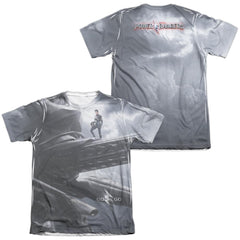 Mighty Morphin Power Rangers Black Zord Poster (Front/Back Print) Men's Regular Fit Poly Cotton Short-Sleeve T-Shirt