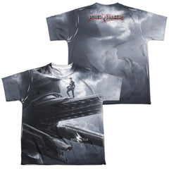 Mighty Morphin Power Rangers Black Zord Poster (Front/Back Print) Youth Regular Fit Poly Short-Sleeve T-Shirt