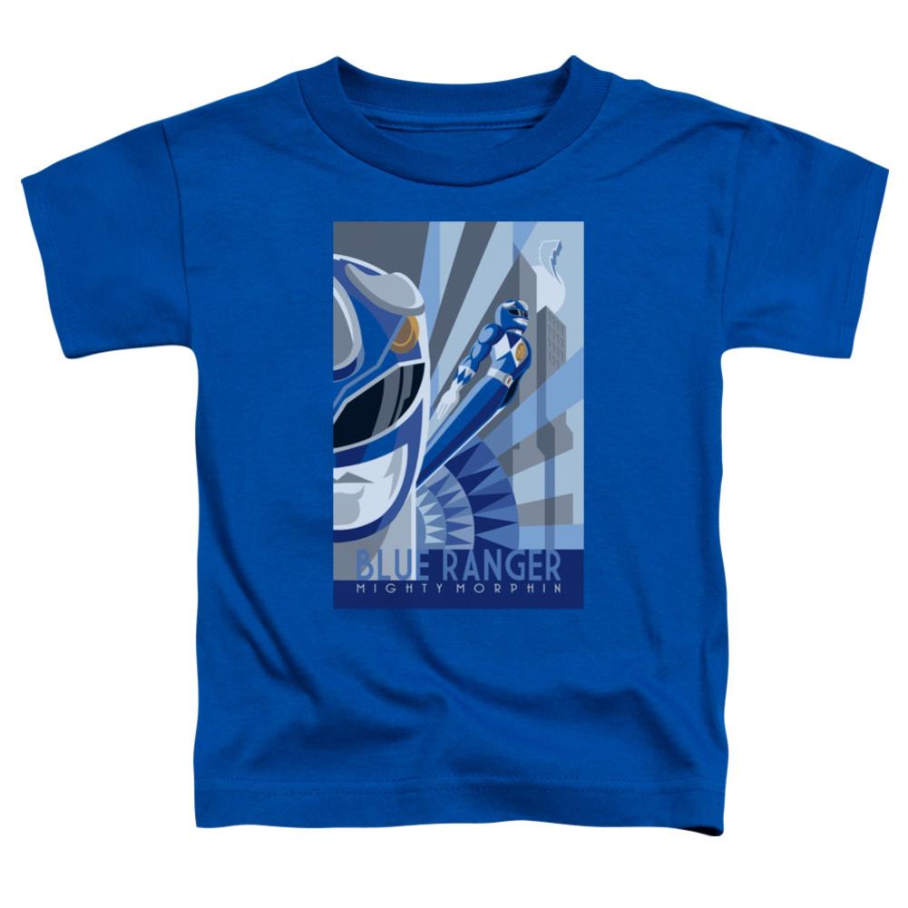 Mighty Morphin Power Rangers Blue Ranger Deco Toddler 18/1 Cotton Short-Sleeve T-Shirt