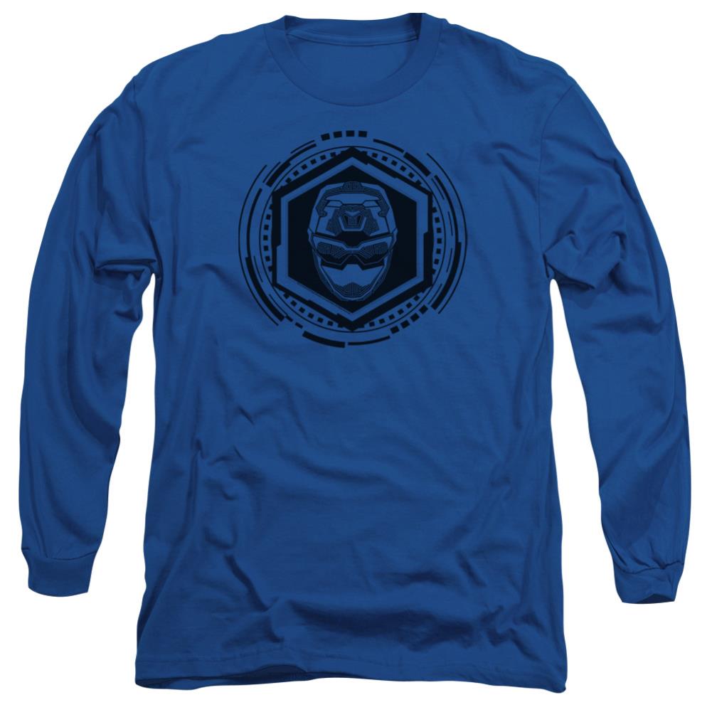 Mighty Morphin Power Rangers Blue Ranger Men's 18/1 Cotton Long-Sleeve T-Shirt