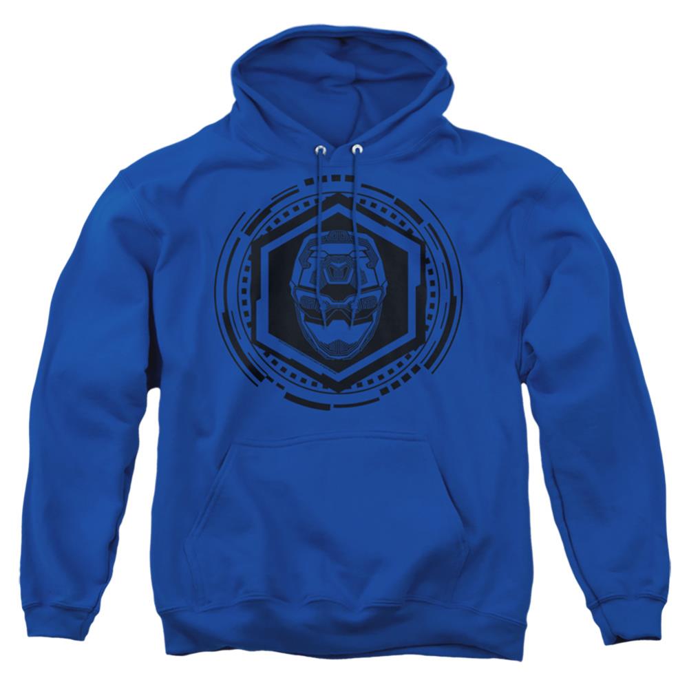 Mighty Morphin Power Rangers Blue Ranger Men's Pull-Over 75 25 Poly Hoodie