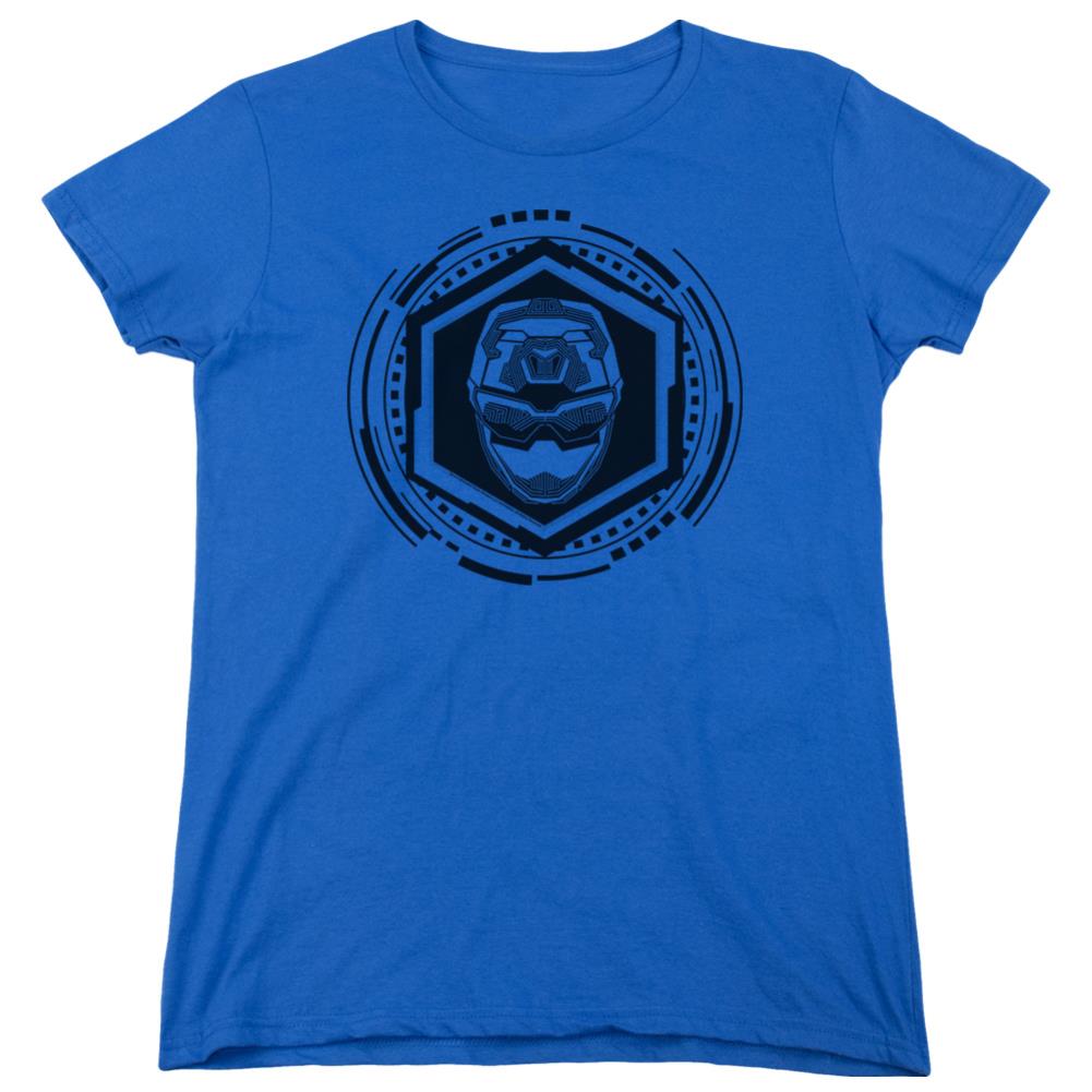 Mighty Morphin Power Rangers Blue Ranger Women's 18/1 Cotton Short-Sleeve T-Shirt