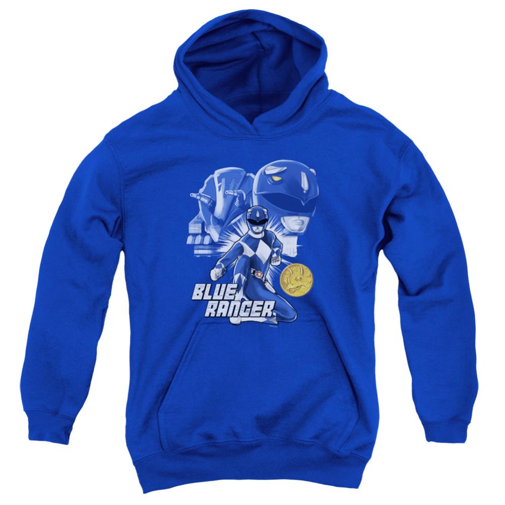 Mighty Morphin Power Rangers Blue Ranger Youth Cotton Poly Pull-Over Hoodie