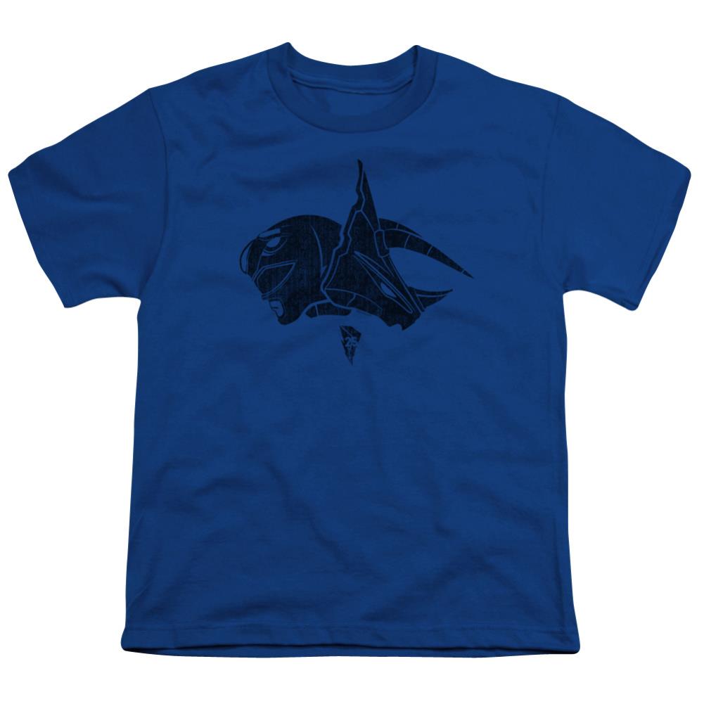 Mighty Morphin Power Rangers Blue Youth 18/1 100% Cotton Short-Sleeve T-Shirt