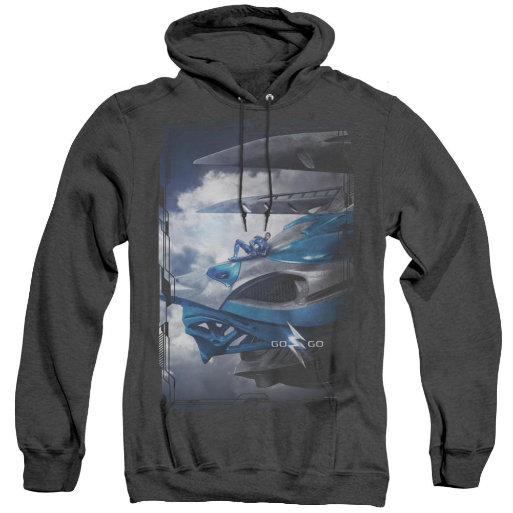 Mighty Morphin Power Rangers Blue Zord Poster Men's Pull-Over Hoodie