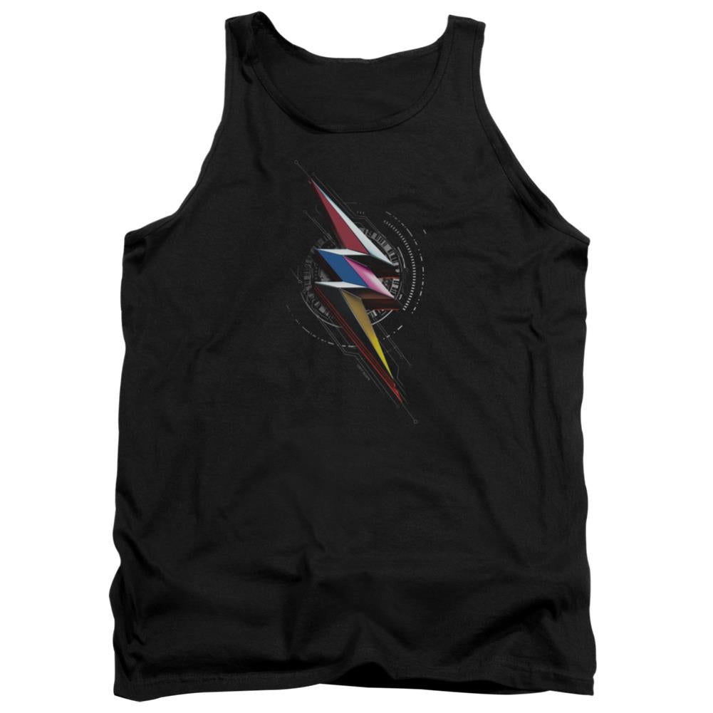 Mighty Morphin Power Rangers Bolt Sigil Men's 18/1 Cotton Tank Top