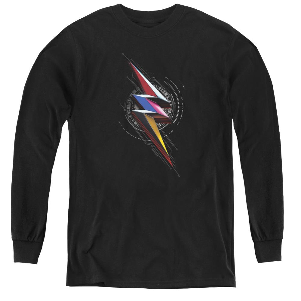 Mighty Morphin Power Rangers Bolt Sigil Youth Long-Sleeve T-Shirt
