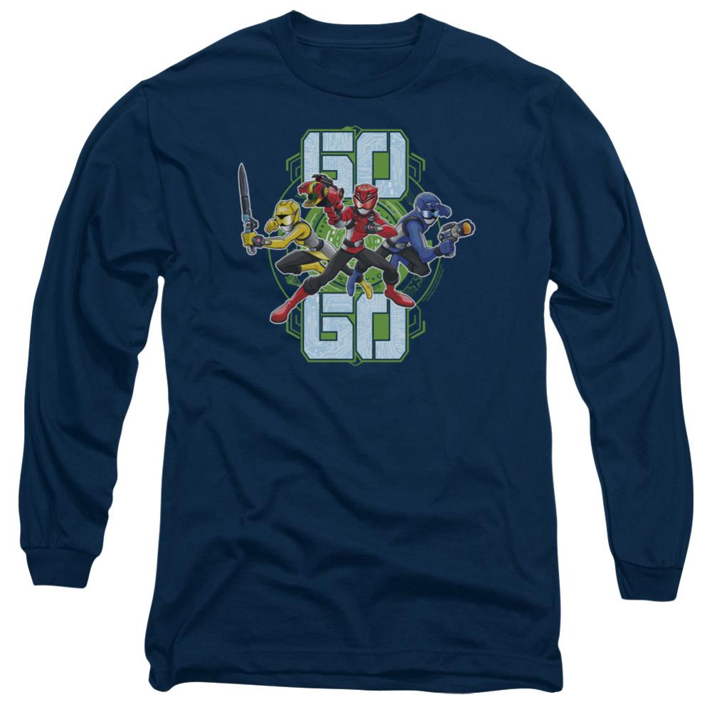 Mighty Morphin Power Rangers Go Go Men's 18/1 Cotton Long-Sleeve T-Shirt