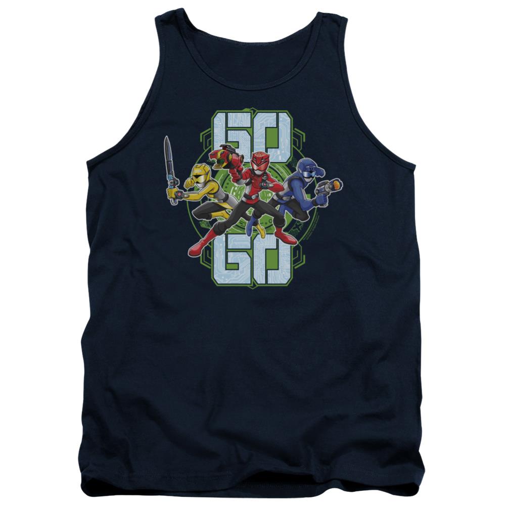 Mighty Morphin Power Rangers Go Go Men's 18/1 Cotton Tank Top