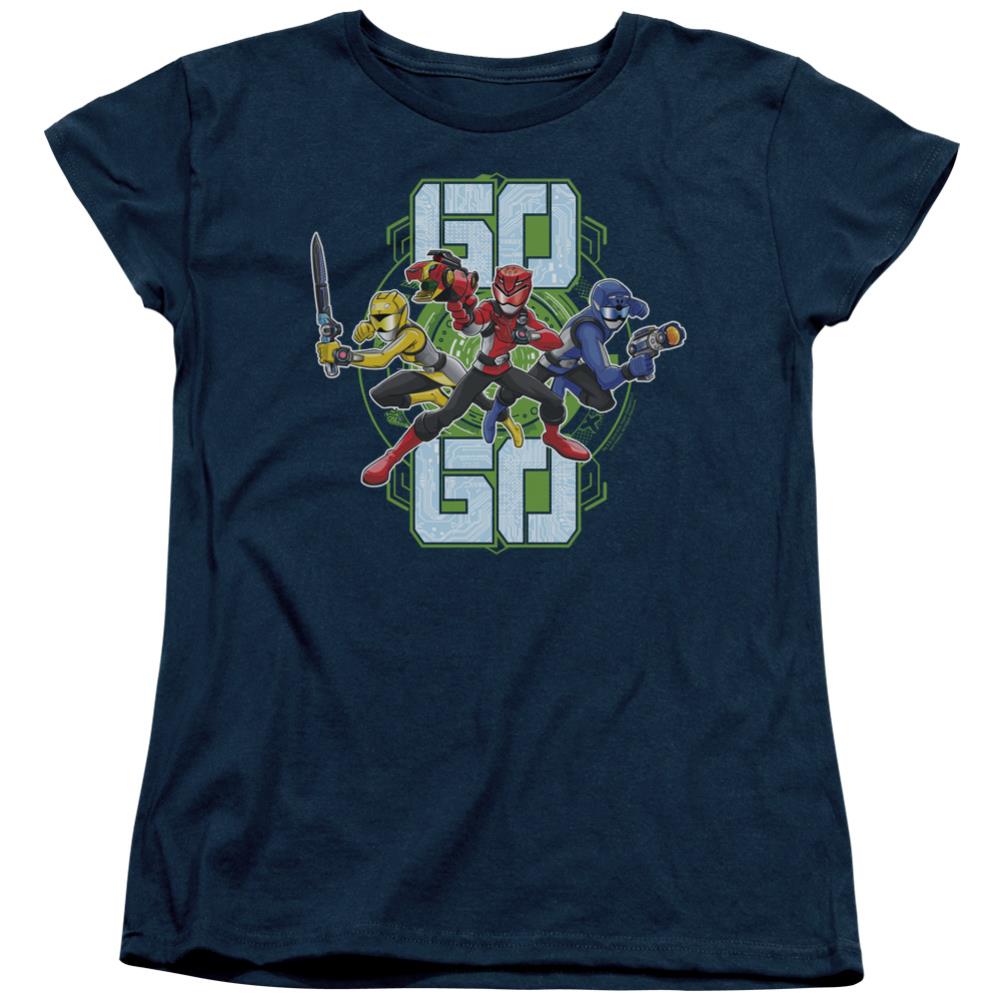 Mighty Morphin Power Rangers Go Go Women's 18/1 Cotton Short-Sleeve T-Shirt