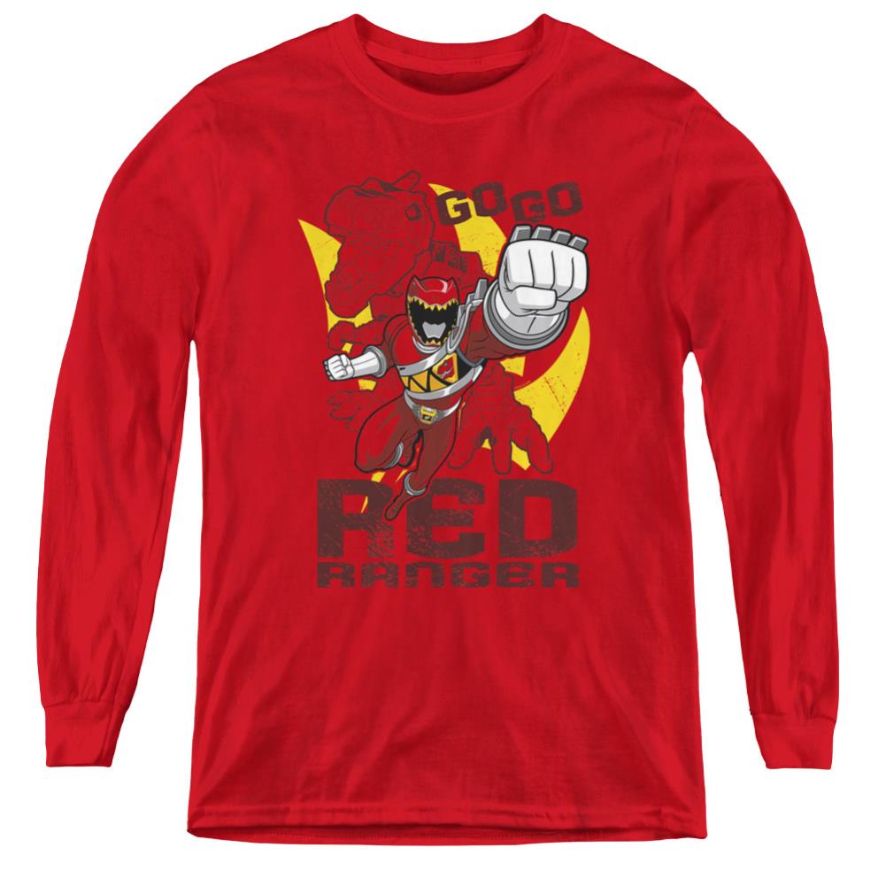 Mighty Morphin Power Rangers Go Red Youth Long-Sleeve T-Shirt