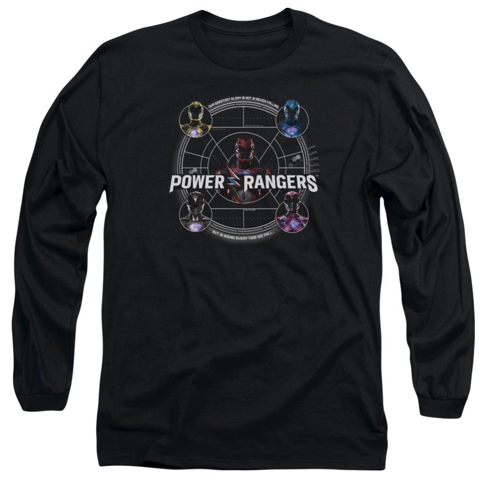 Mighty Morphin Power Rangers Greatest Glory Men's 18/1 Cotton Long-Sleeve T-Shirt