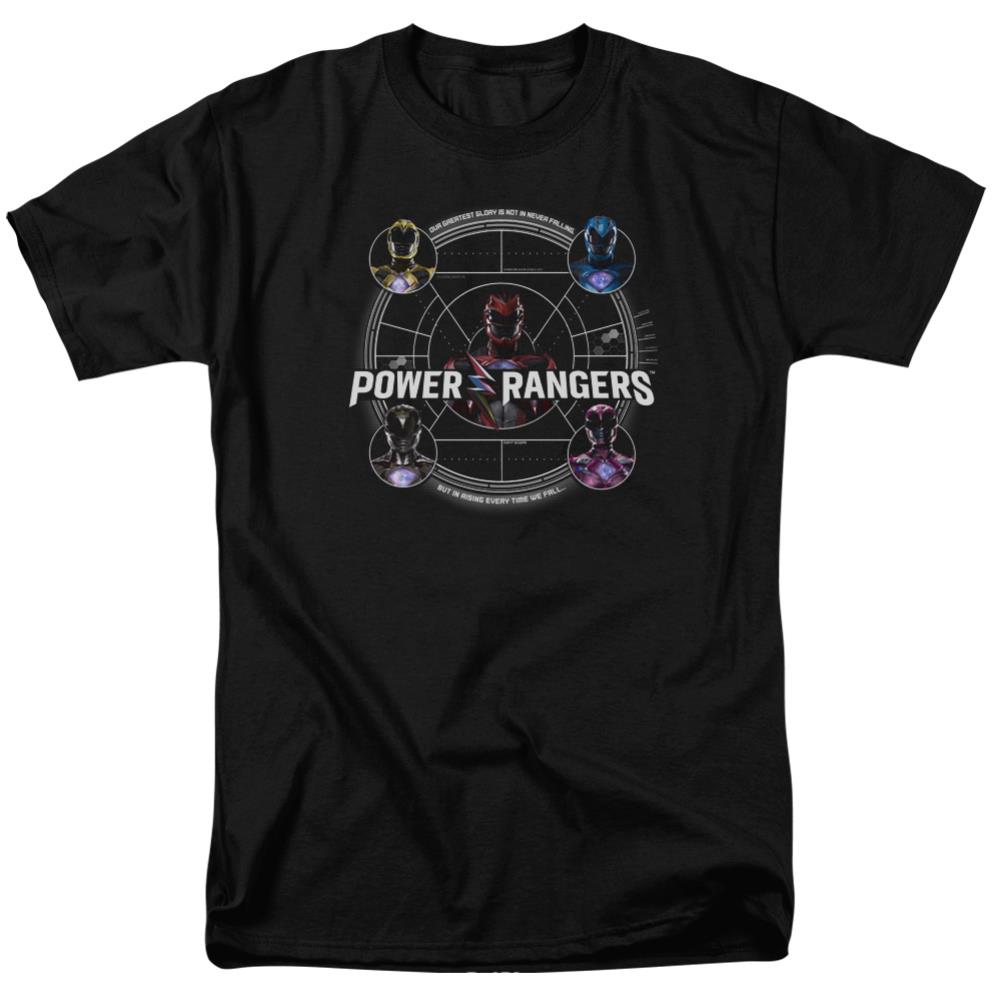 Mighty Morphin Power Rangers Greatest Glory Men's 18/1 Cotton Short-Sleeve T-Shirt