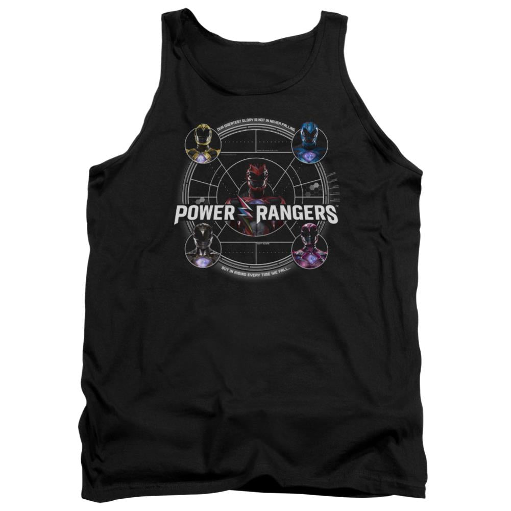 Mighty Morphin Power Rangers Greatest Glory Men's 18/1 Cotton Tank Top