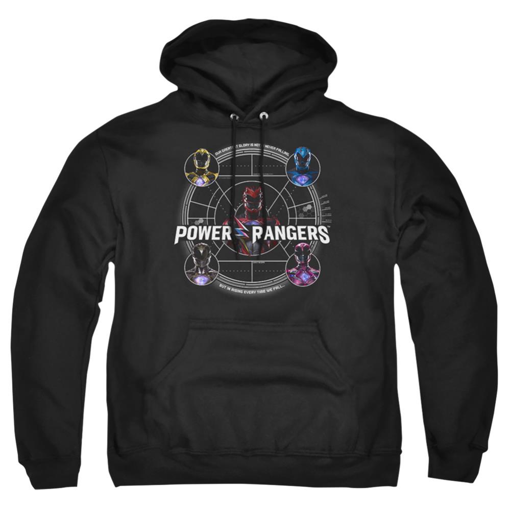 Mighty Morphin Power Rangers Greatest Glory Men's Pull-Over 75 25 Poly Hoodie