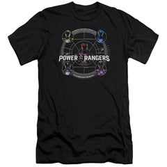 Mighty Morphin Power Rangers Greatest Glory Men's Ultra-Soft 30/1 Cotton Slim Short-Sleeve T-Shirt