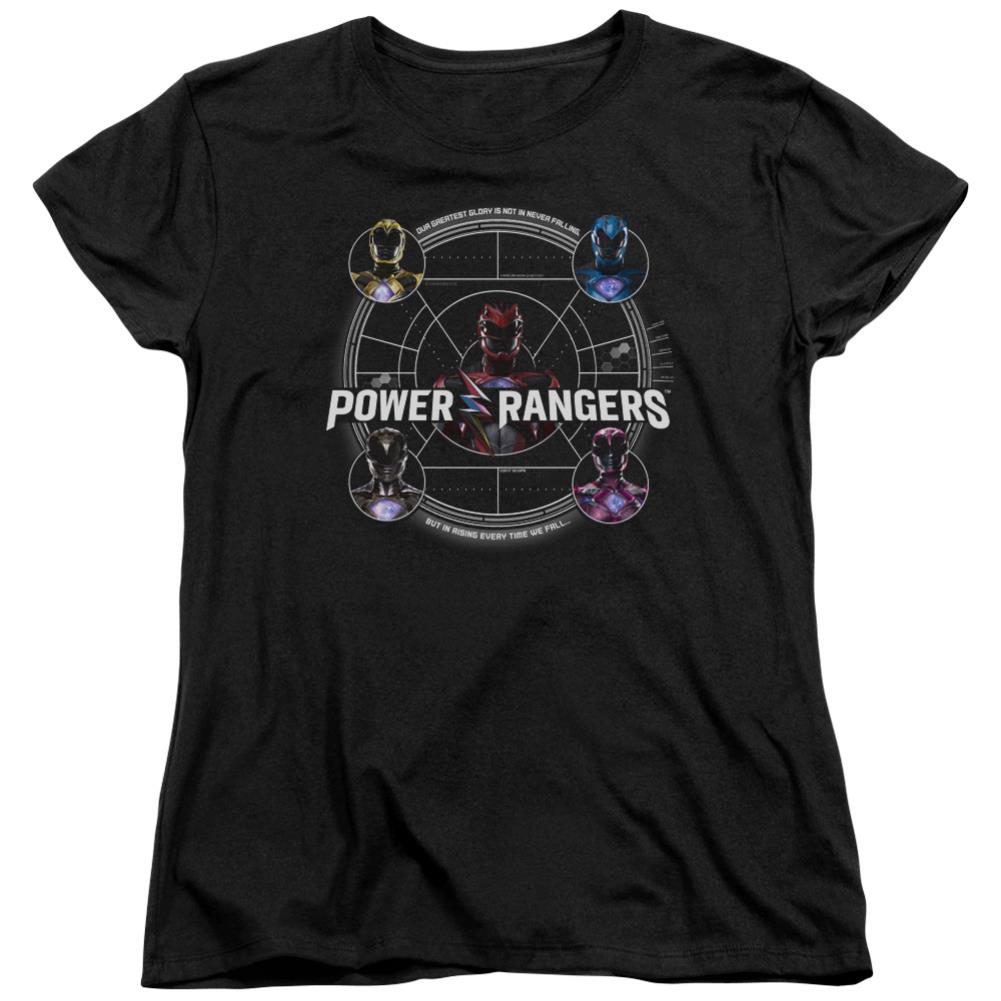 Mighty Morphin Power Rangers Greatest Glory Women's 18/1 Cotton Short-Sleeve T-Shirt