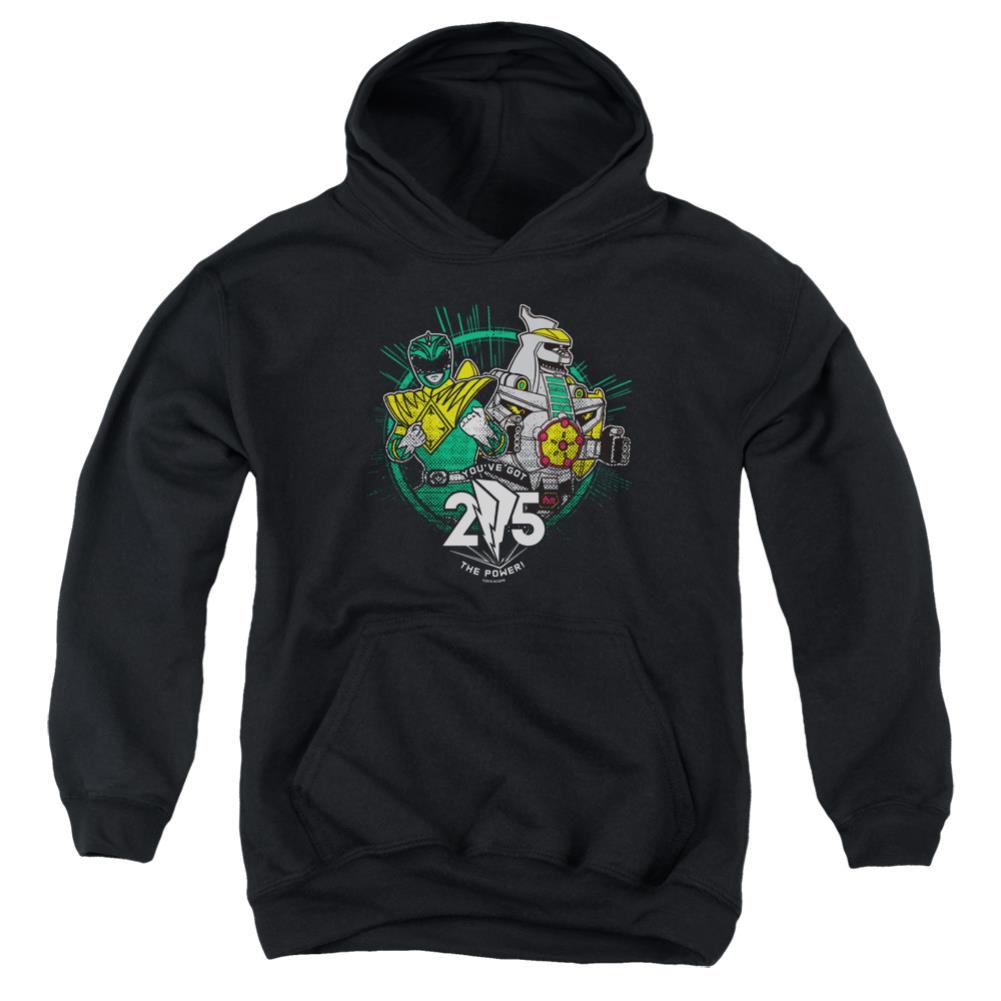 Mighty Morphin Power Rangers Green 25 Youth Cotton Poly Pull-Over Hoodie