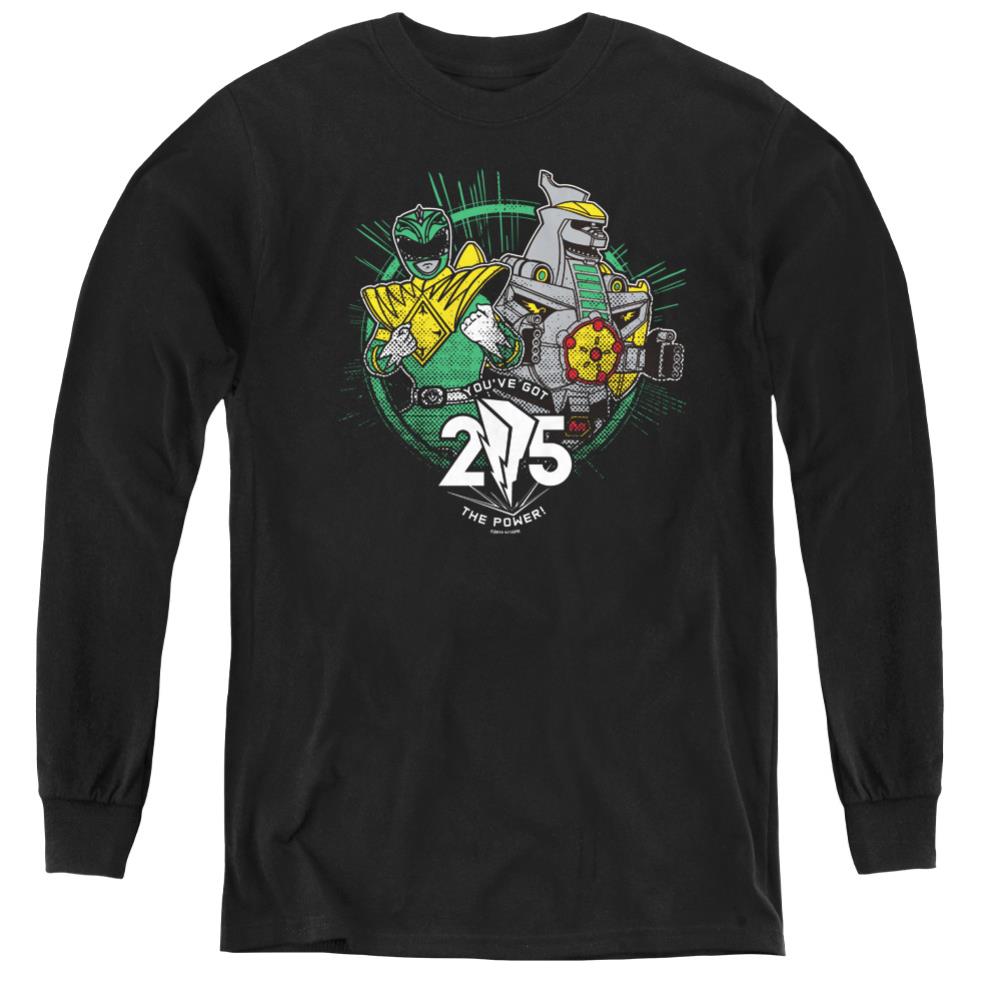 Mighty Morphin Power Rangers Green 25 Youth Long-Sleeve T-Shirt