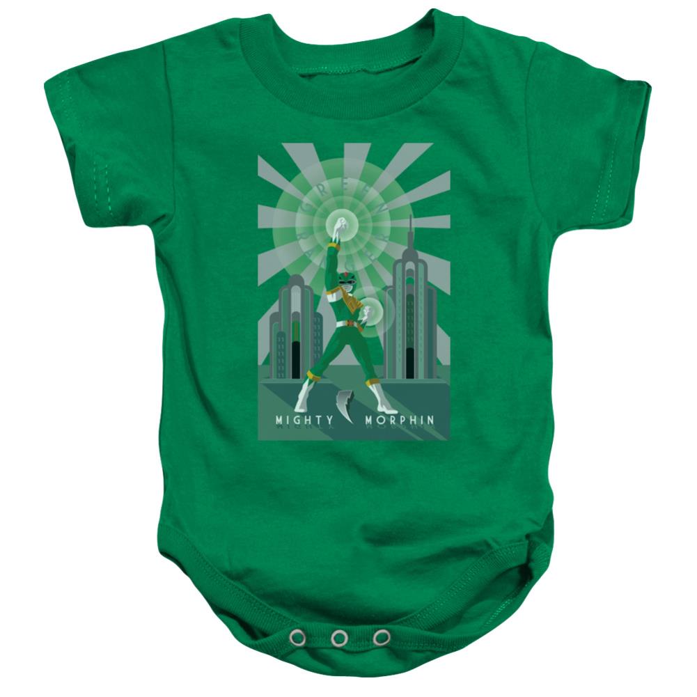 Mighty Morphin Power Rangers Green Ranger Deco Infant's Cotton SS Snapsuit