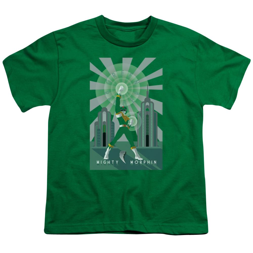 Mighty Morphin Power Rangers Green Ranger Deco Youth 18/1 100% Cotton Short-Sleeve T-Shirt