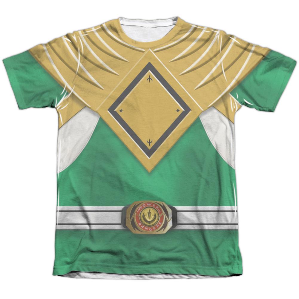 Mighty Morphin Power Rangers Green Ranger Men's Regular Fit Poly Cotton Short-Sleeve T-Shirt