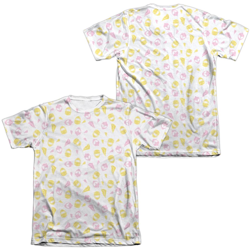 Mighty Morphin Power Rangers Grl Pwr (Front/Back Print) Men's Regular Fit Poly Cotton Short-Sleeve T-Shirt